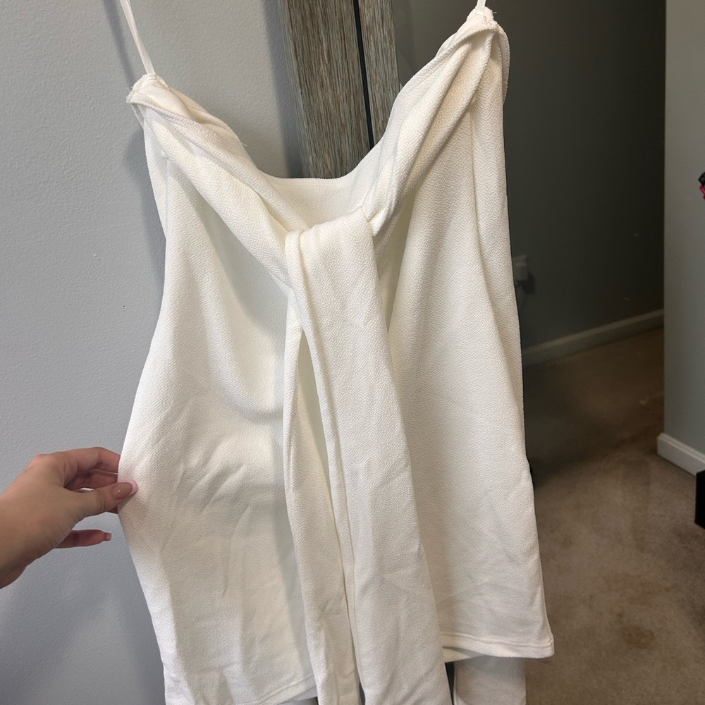 Elegant White mini dress